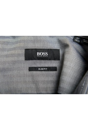 Hugo Boss Men's "Jacques" Gray Slim Fit Striped Dress Shirt : Picture 8