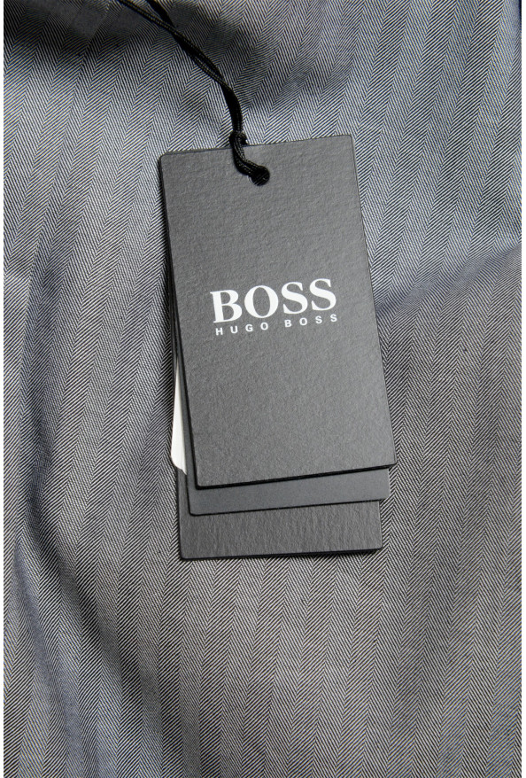 Hugo Boss Men's "Jacques" Gray Slim Fit Striped Dress Shirt : Picture 9