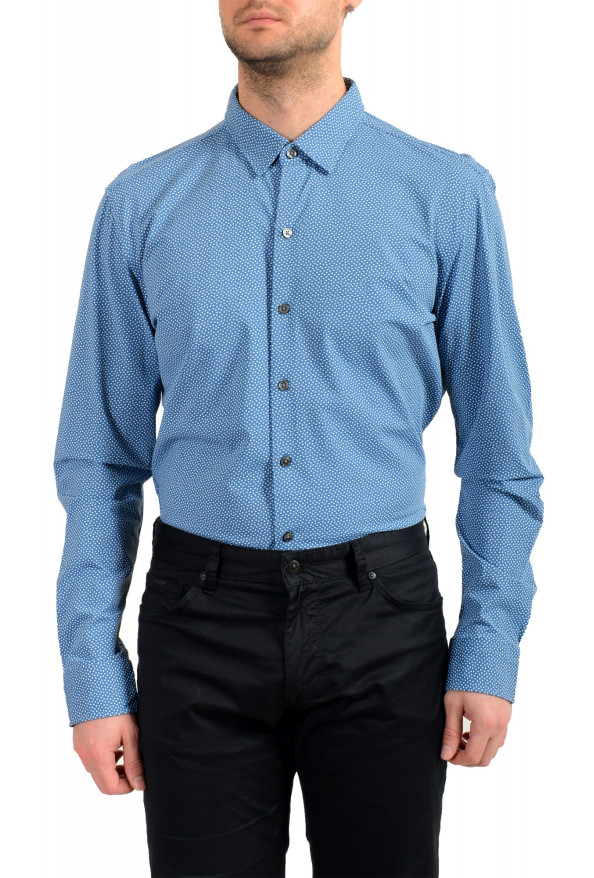 Hugo Boss Men's "Robbie_F" Sharp Fit Geometric Print Casual Shirt: Picture 4