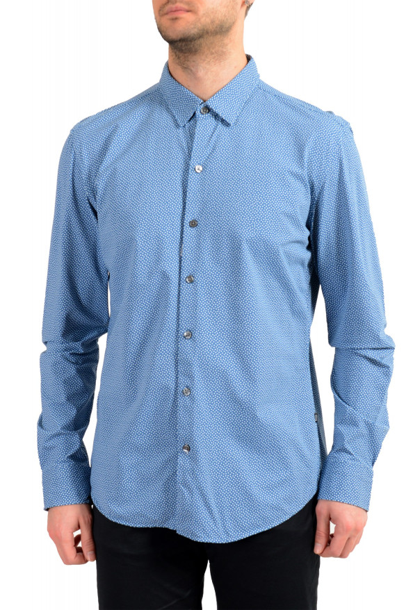 Hugo Boss Men's "Robbie_F" Sharp Fit Geometric Print Casual Shirt