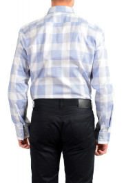 Hugo Boss Men's "Jason" Blue Slim Fit Plaid Long Sleeve Shirt: Picture 6