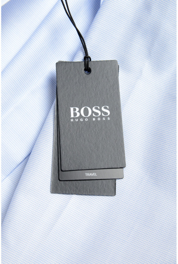 Hugo Boss Men's "Eliott" Regular Fit Blue Long Sleeve Dress Shirt: Picture 9