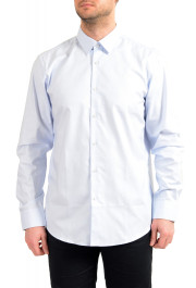 Hugo Boss Men's "Eliott" Regular Fit Blue Long Sleeve Dress Shirt 