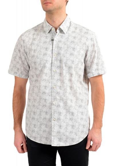 Hugo Boss Men's "Luka_F" Regular Fit Geometric Print Casual Shirt 