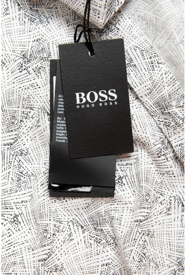 Hugo Boss Men's "Luka_F" Regular Fit Geometric Print Casual Shirt : Picture 5
