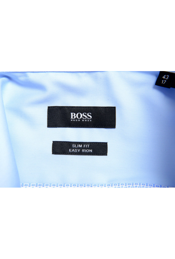 Hugo Boss Men's "Jerrin" Blue Slim Fit Long Sleeve Dress Shirt : Picture 9