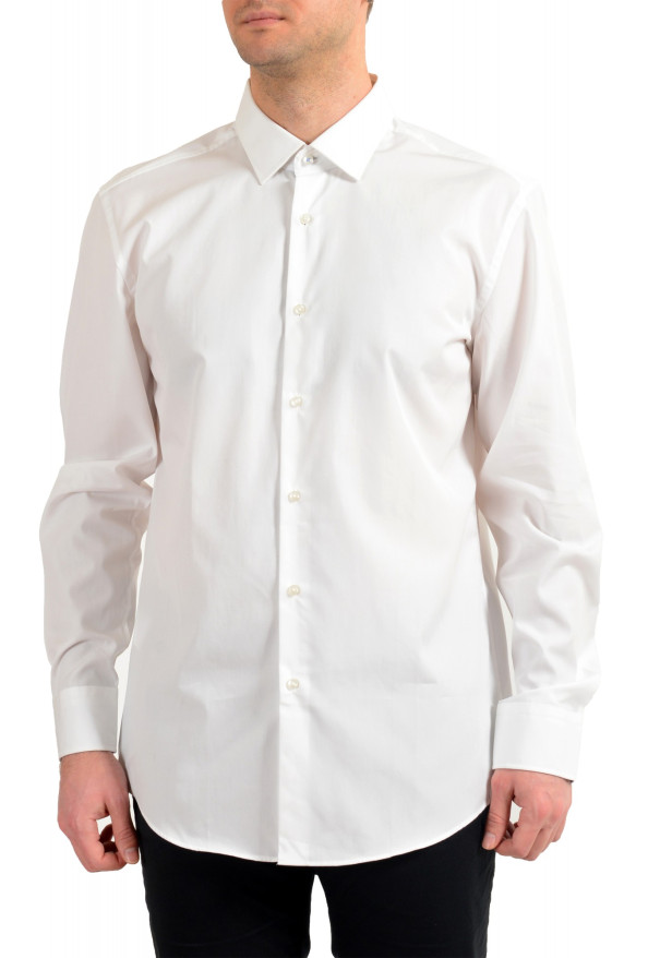 Hugo Boss Men's "Jesse" White Slim Fit Long Sleeve Dress Shirt 