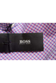 Hugo Boss Men's "Gordon" Regular Fit Plaid Dress Long Sleeve Shirt: Picture 8