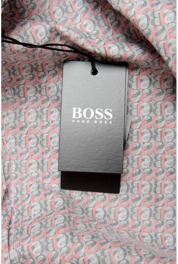 Hugo Boss Men's Isko Slim Fit Long Sleeve Logo Print Dress Shirt: Picture 8