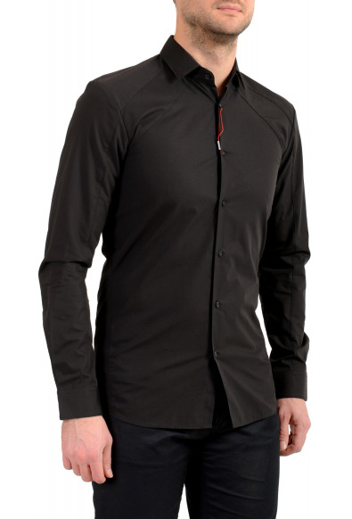 Hugo Boss Men's "Erie" Extra Slim Fit Black Dress Shirt: Picture 2