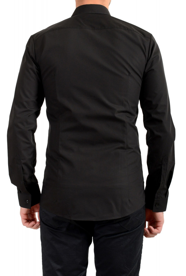 Hugo Boss Men's "Ed" Extra Slim Fit Black Long Sleeve Dress Shirt: Picture 3