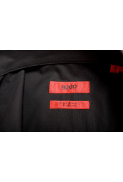 Hugo Boss Men's "Ed" Extra Slim Fit Black Long Sleeve Dress Shirt: Picture 9