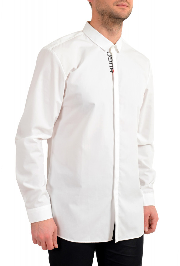 Hugo Boss Men's "Ernie" Extra Slim Fit White Long Sleeve Shirt : Picture 2