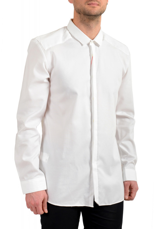 Hugo Boss Men's "Edric" Extra Slim Fit White Long Sleeve Shirt : Picture 2