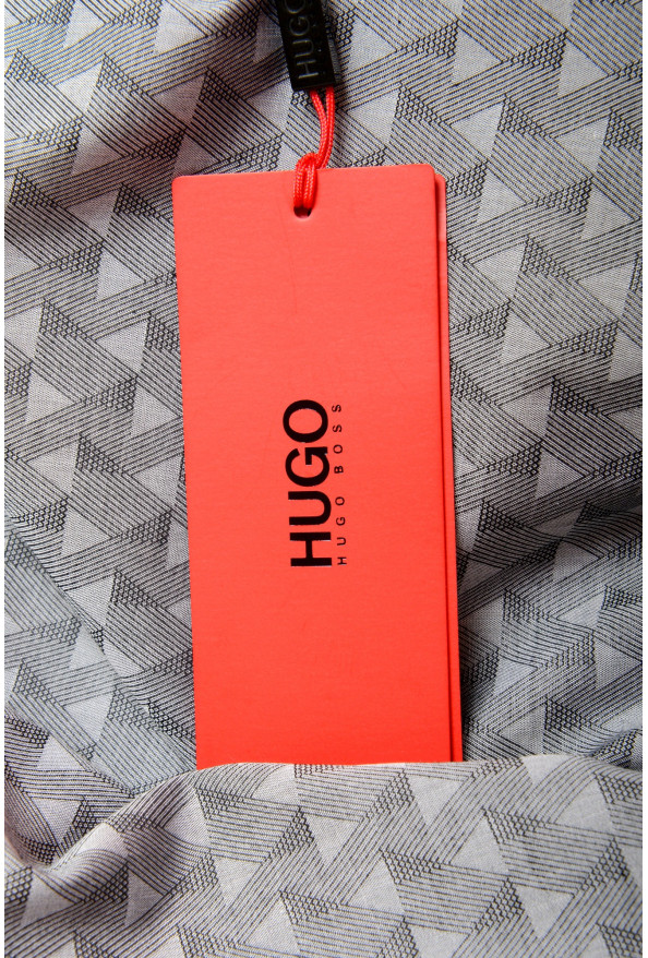 Hugo Boss Men's "Ero3" Extra Slim Fit Geometric Print Casual Shirt : Picture 8