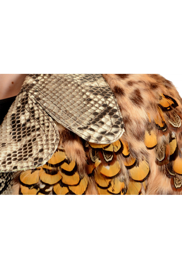 Maison Margiela Women's Rabbit Fur Python Skin Full Zip Jacket : Picture 4