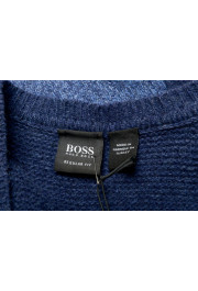 Hugo Boss Men's "Lennox" Blue Wool Crewneck Pullover Sweater : Picture 5