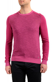 Hugo Boss Men's "Keith" Purple Linen Crewneck Pullover Sweater 