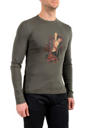 Hugo Boss Men's "Risk" Graphic Print Long Sleeve Crewneck T-Shirt : Picture 3