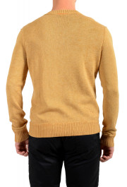 Hugo Boss Men's "Kynthi" Mustard Yellow Linen V-Neck Pullover Sweater : Picture 3