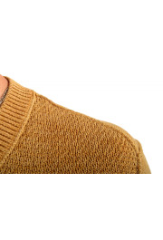Hugo Boss Men's "Kynthi" Mustard Yellow Linen V-Neck Pullover Sweater : Picture 4