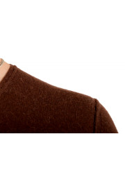 Hugo Boss Men's "Amiliano" Brown Wool Alpaca V-Neck Pullover Sweater: Picture 4