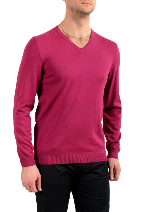 Hugo Boss Men's "Gent-3" Regular Fit V-Neck Purple Pullover Sweater : Picture 2