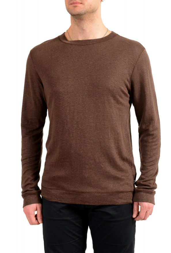 Hugo Boss Men's "Abruzzi 04" Slim Fit Pure Linen Pullover Sweater