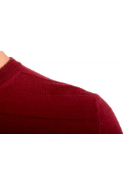 Hugo Boss Men's "Picardo" Slim Fit Silk Burgundy Pullover Sweater: Picture 4