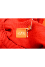 Hugo Boss Men's "Ashby" Orange Silk Crewneck Pullover Sweater: Picture 5