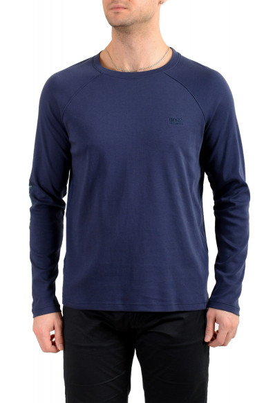 Hugo Boss Men's "Set Long SM" Blue Long Sleeve Crewneck T-Shirt 