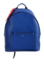 Cavalli Class Unisex Royal Blue Leather Backpack Bag
