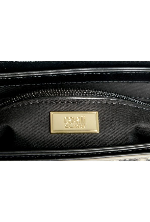 Cavalli Class Women's Textured Leather Snake Skin Print Handbag Shoulder Bag: Picture 7