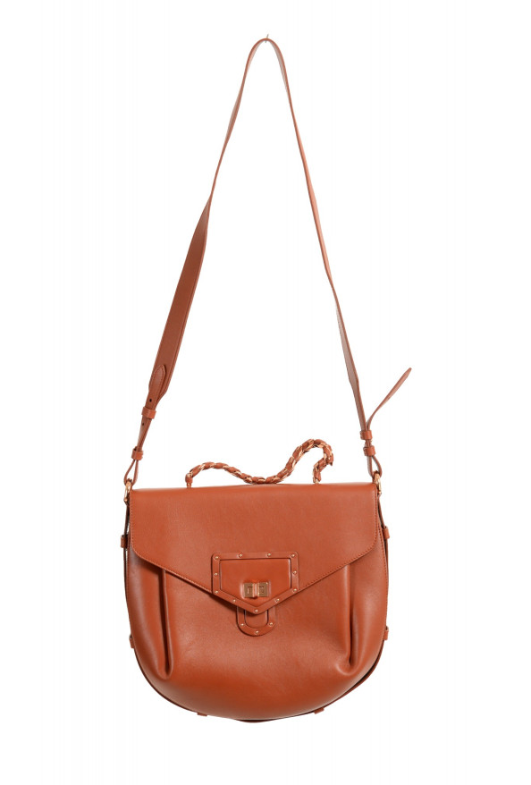 Roberto Cavalli Women's Brown Leather Saddle Shoulder Bag
