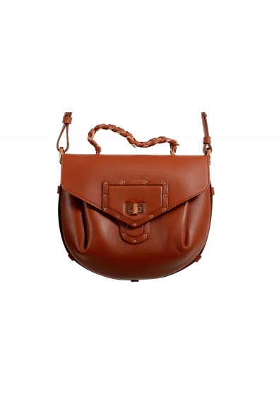 Roberto Cavalli Women's Brown Leather Saddle Shoulder Bag: Picture 2