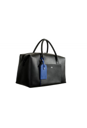 Cavalli Class Unisex Black Leather Duffel Travel Bag: Picture 6