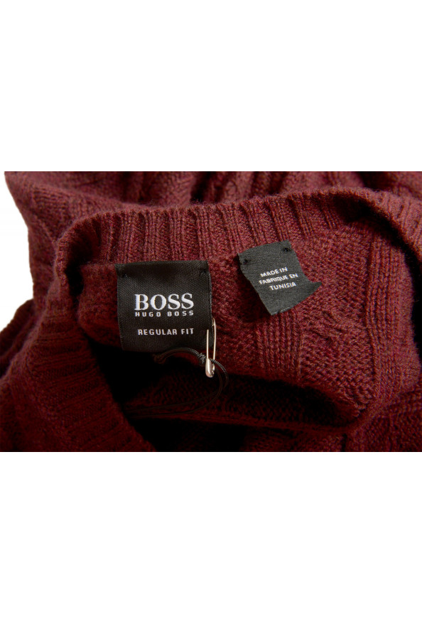 Hugo Boss Men's Lindun Regular Fit 100% Wool V-Neck Pullover Sweater: Picture 5
