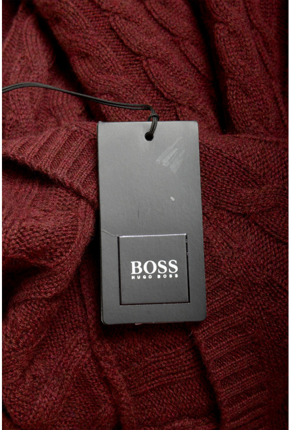 Hugo Boss Men's Lindun Regular Fit 100% Wool V-Neck Pullover Sweater: Picture 6