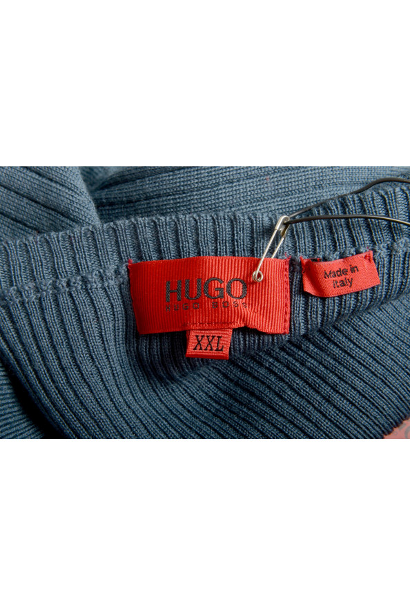 Hugo Boss Men's "Shelby" Blue 100% Wool Crewneck Pullover Sweater: Picture 6