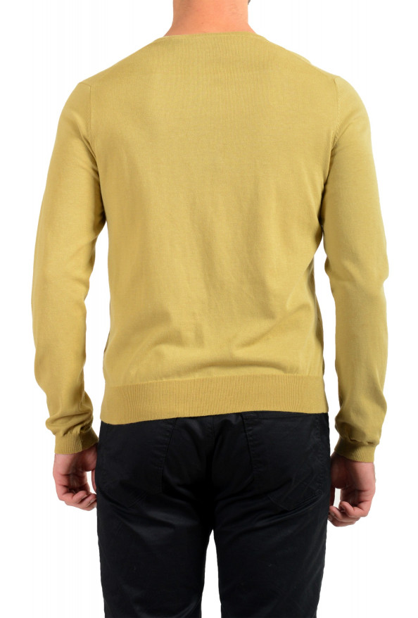 Hugo Boss Men's "Sacor-2" Olive Green V-Neck Pullover Sweater: Picture 3
