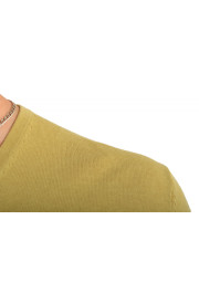 Hugo Boss Men's "Sacor-2" Olive Green V-Neck Pullover Sweater: Picture 4