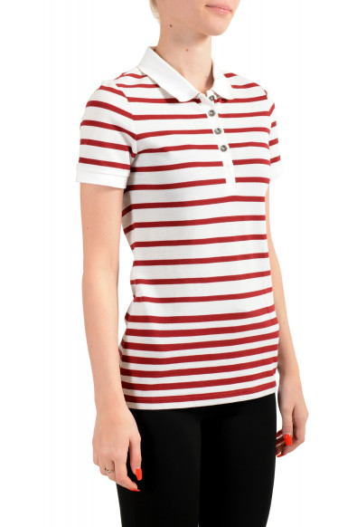 Burberry Women's Striped Short Sleeve Polo Blouse Top: Picture 2