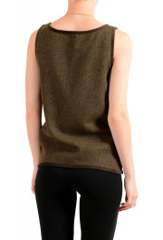 Dsquared2 Women's Wool Silk Leather Trimmed Blouse Top : Picture 3