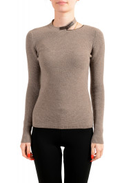 Tom Ford Women's Stone Gray Wool Knitted Sweater