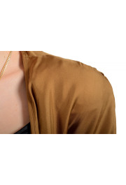 Dsquared2 Women's Bronze 100% Silk Long Sleeve Blouse Top Shirt : Picture 4