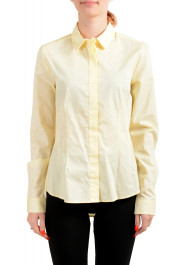 Maison Margiela Women's Yellow Long Sleeve Button Down Shirt