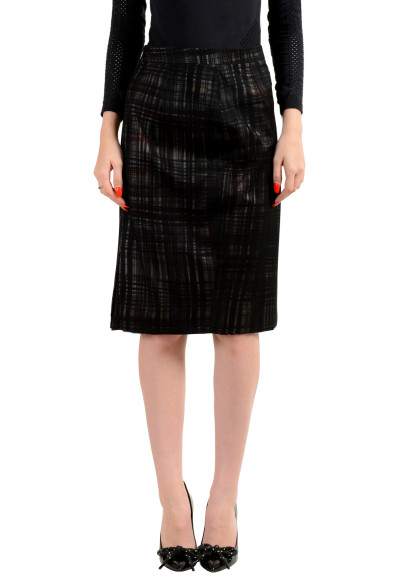 Dsquared2 Women's Multi-Color 100% Silk Plaid Pencil Skirt