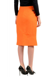 Dsquared2 Women's Orange Denim Pencil Skirt : Picture 3