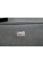 Cavalli Class Men's Black Textured Leather Document Portfolio Case Bag: Picture 2