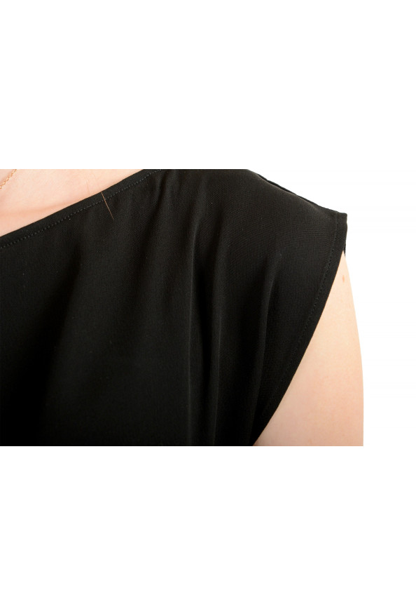 Maison Margiela Women's Black Silk A-Line Pencil Dress: Picture 4